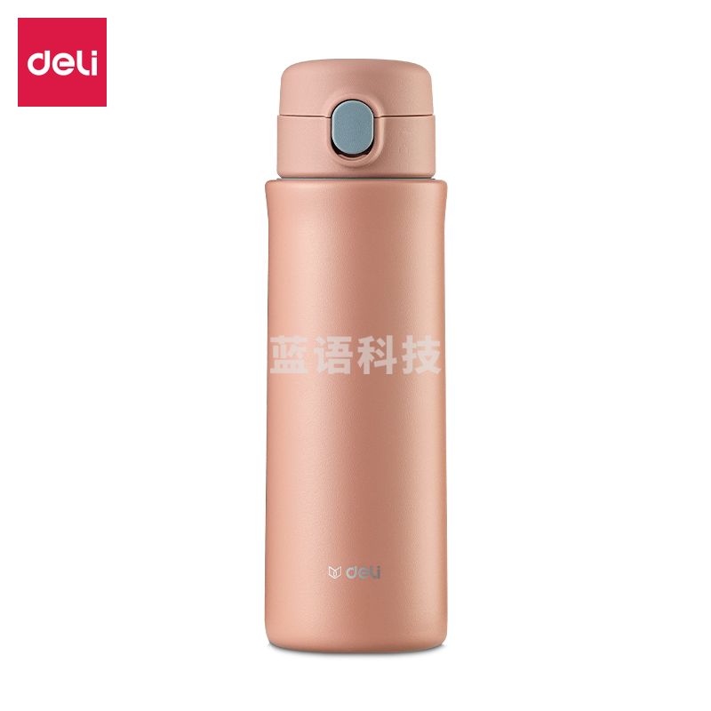 得力LL609保温杯(弹盖)(420mL)(红)(个)