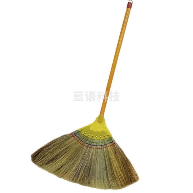 物业清洁用扫把 木杆短绿苗扫把高粱苗长1.2米	无粉