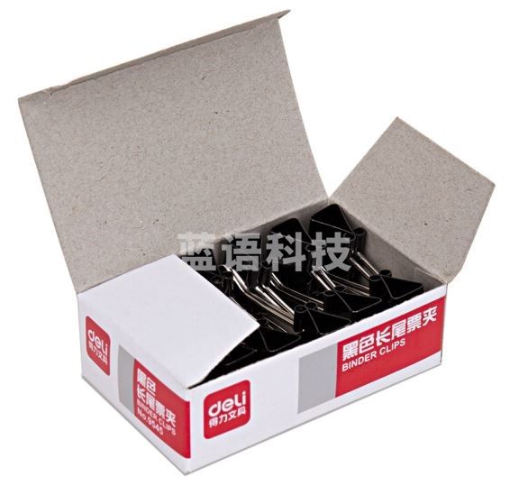 得力（deli） 9543 长尾夹 32mm 12只一盒（10盒起售）