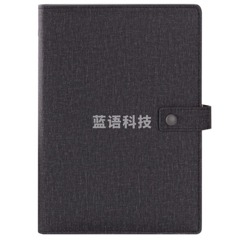 广博GBP8607按扣活页笔记本子/皮面记事本100张A5 博彩/黑色