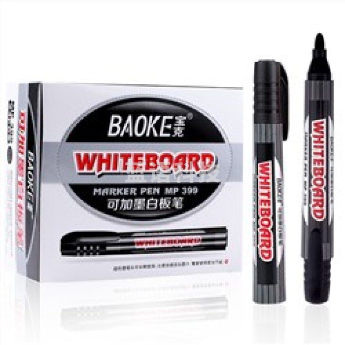 宝克（BAOKE）MP399A 可加墨白板笔 黑色 单支装