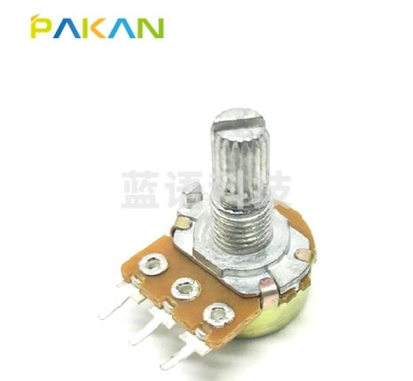 PAKAN WH148单联电位器 功放 音量 调速 电位器 短柄15mm B50K 3脚 100个