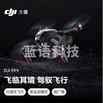 大疆 DJI FPV 套装 无人机 官方标配 赠（畅飞配件包+随心换1年+128G内存卡）