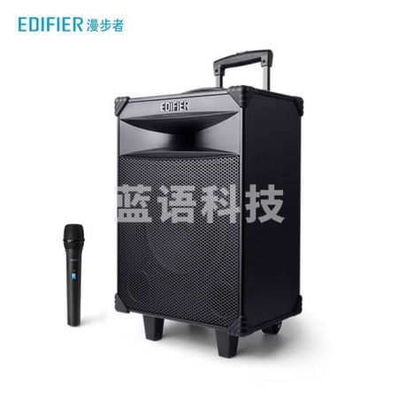 漫步者（EDIFIER）D3-8 8英寸专业广场舞音响 会议音响 蓝牙拉杆音箱 户外音响 标配无线麦克风扩音器