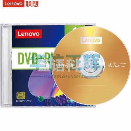 联想(Lenovo)DVD+RW 空白光盘/刻录盘 1-4速4.7GB 台产档案系列 单片盒装 可擦写 可重复刻录
