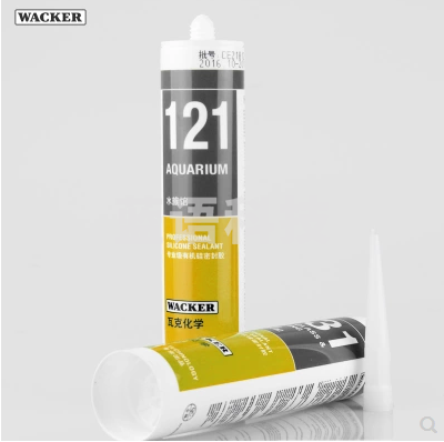 瓦克( WAKE ) 121大型鱼缸水族玻璃胶 水族箱专用密封胶鱼缸胶透明300ml