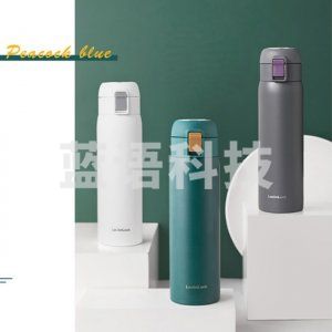 乐扣乐扣 LOCK&LOCK 350ml 白色 LHC3254 304不锈钢点点保温杯 简约便携水杯