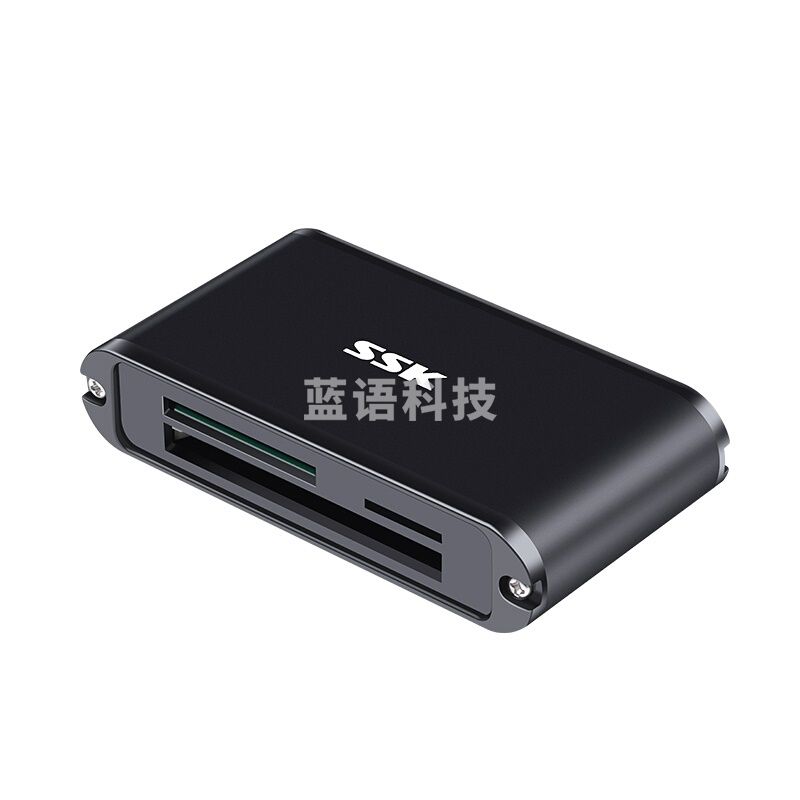 飚王 SSK 存储卡读卡器 SCRM630 升级版多功能合一读卡器 USB3.0高速读写 支持TF/SD/CF手机卡相机卡 金属材质