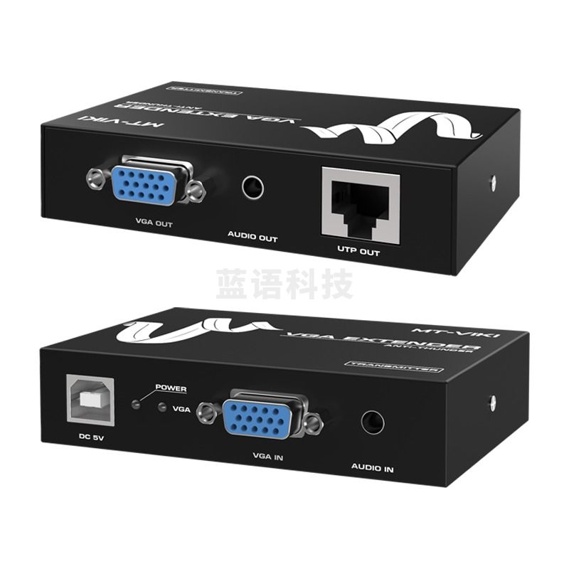 迈拓维矩MT-100T 网线转vga延长器100米网口rj45网络延伸传输信号放大器TJRRSFYJD202302191951297