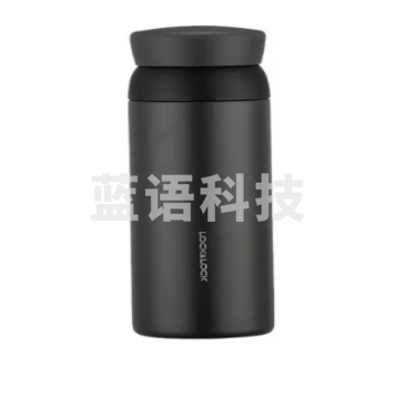 乐扣乐扣（LOCK&LOCK）憧憬旋转保温杯 316不锈钢 可拆卸杯盖水杯 LHC4211BLK 黑色 350ml