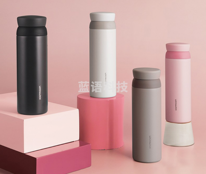 乐扣乐扣（LOCK&LOCK）憧憬旋转保温杯 316不锈钢可拆卸杯盖水杯 LHC4212GRY 灰色 450ml