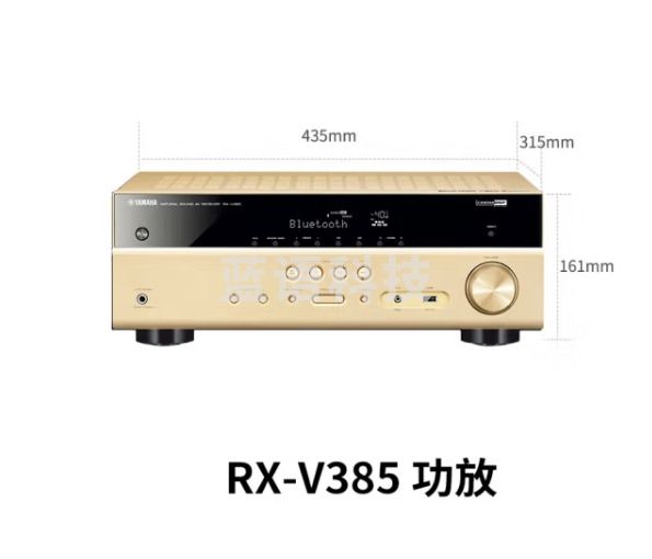 雅马哈（YAMAHA）RX-V385 音响 音箱 家庭影院 AV功放 5.1数字功率放大器 蓝牙/支持4K超高清