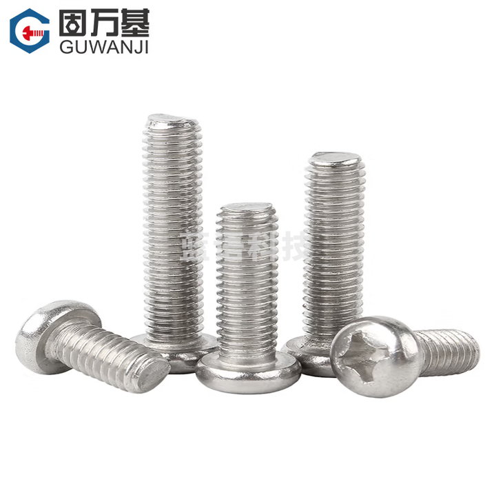 固万基（GUWANJI）十字槽盘头螺钉YB /T 818 304不锈钢圆头十字螺丝螺栓加长螺丝钉 M3x30【500个】