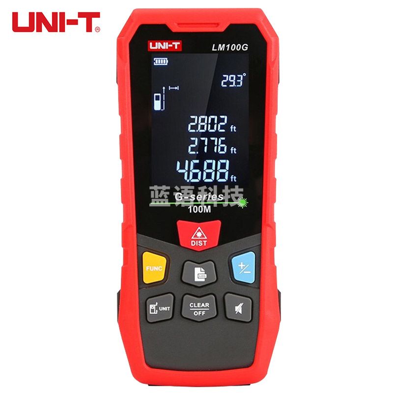 优利德（UNI-T）LM100G 绿光激光测距仪 高精度激光尺 电子尺 量房仪 红外测距仪