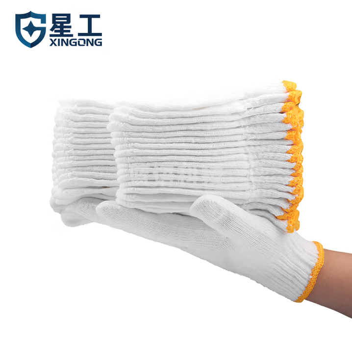 星工 手套劳保新疆棉纱线加厚耐磨防护工作手套防滑 100付 XGS-X5