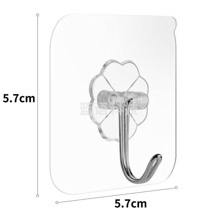 梦庭 挂钩 强力无痕粘钩卫生间免打孔挂钩贴浴室门后贴墙挂衣钩 200只