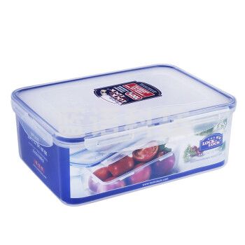 乐扣LOCK&LOCK HPL826 塑料保鲜盒大容量透冰箱收纳盒子便当盒 2.6L