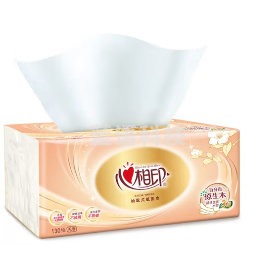 心相印 塑装纸面巾 DT24180 136mm*190mm 2层180抽/包 6包/提