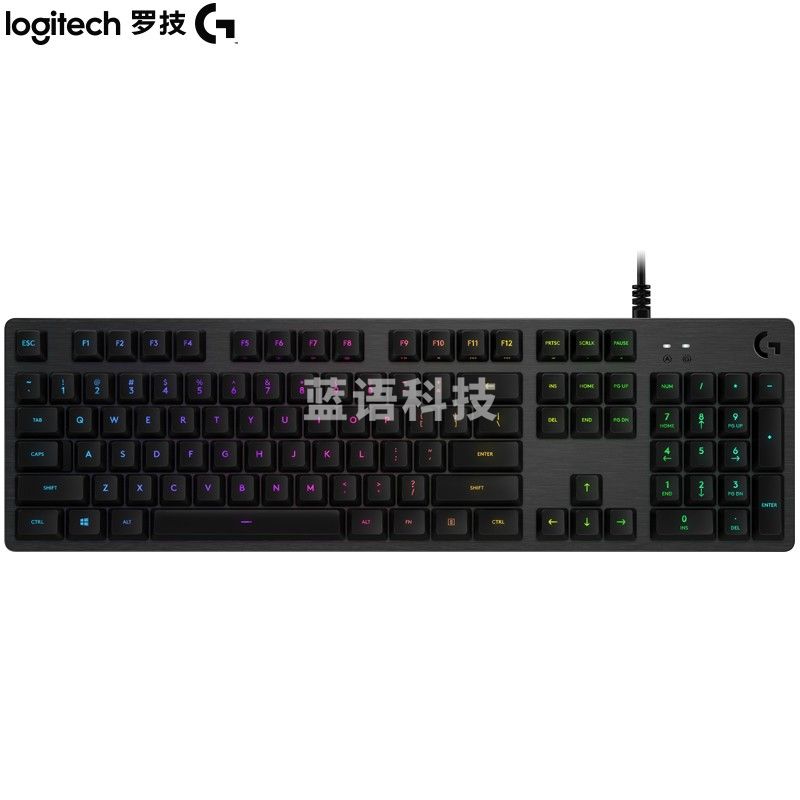 罗技机械键盘G512 有线 全尺寸 RGB背光机械键盘 L轴 类红轴