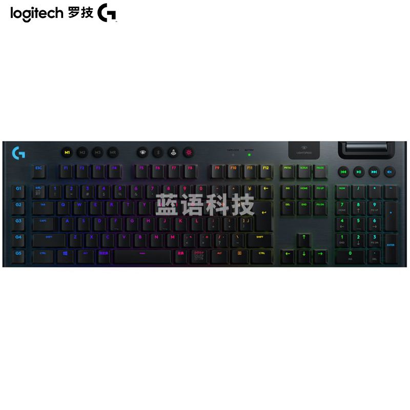 罗技(Logitech) 无线超薄RGB矮轴 机械键盘 G913 (L轴)类红轴手感 黑色
