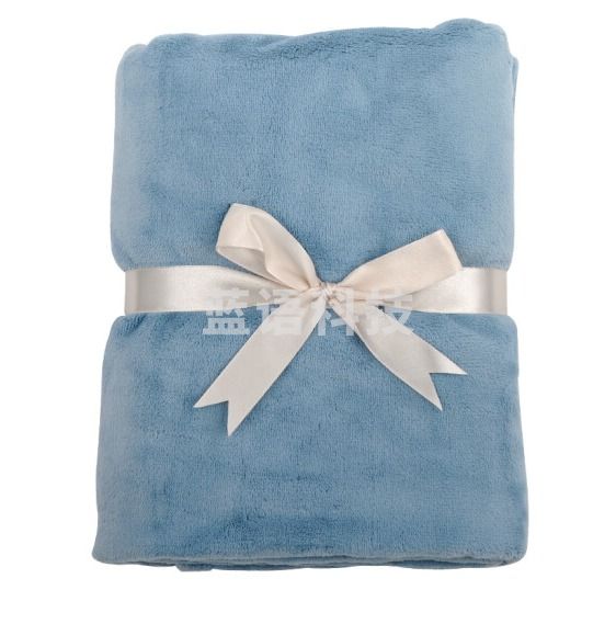 便携薄毯子 单人便携小毛毯  美兰色 150*200cm  一等品A级/精致圆角