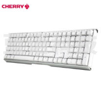 樱桃（Cherry）MX3.0S G80-3870LXAEU-0 机械键盘 有线键盘 无钢板正刻 白色 茶轴