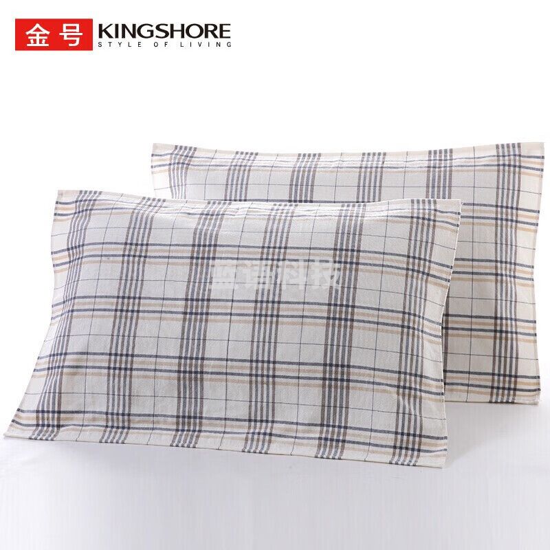 金号（KING SHORE）A类纯棉枕巾纱布枕巾透气双层布艺枕巾