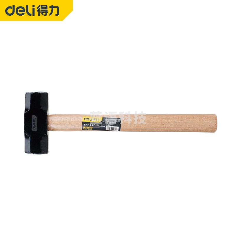 得力DL5203 木柄八角锤3lb