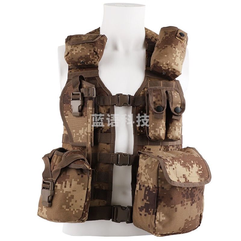 06携行装具 迷彩战术背心马甲 十一件套 荒漠