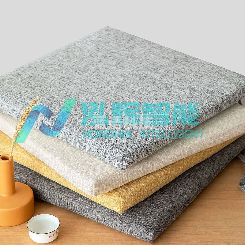 FOOJO 夏季坐垫 仿麻透气防滑座垫 汽车座垫四季款 40*40cm 深灰