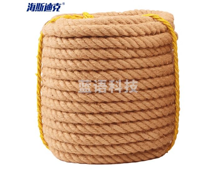 海斯迪克 HK-520 黄麻绳 捆绑绳包装绳 手工编织黄麻绳子 粗细麻绳船绳装饰 直径10毫米50米