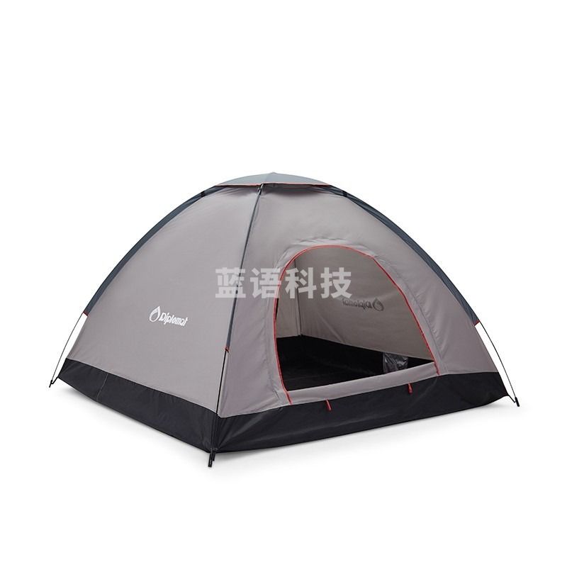 外交官（Diplomat）户外防水野营帐篷休闲帐篷3-4人手抛帐篷-黑配灰DFJ-103
