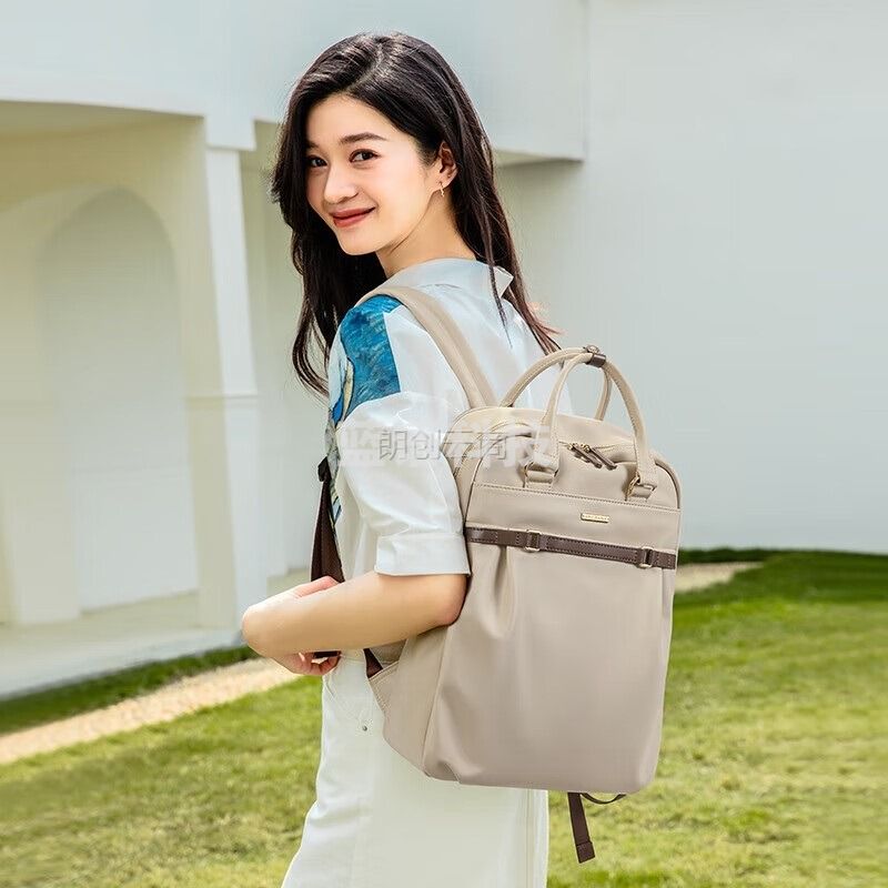 高尔夫（GOLF）双肩包女14/15.6英寸笔记本电脑包苹果背包旅行包女士商务出差包