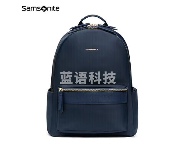 新秀丽（Samsonite）双肩包电脑包13英寸女背包学生书包通勤商务休闲旅行 TQ4 海军蓝