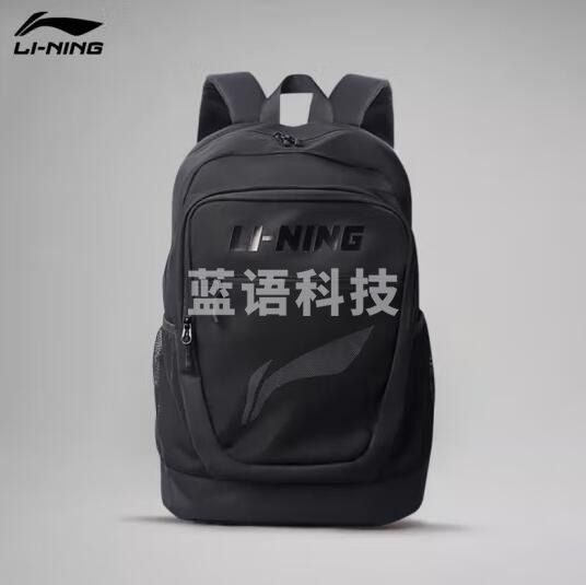 李宁双肩包背包男女同款旅行包 大容量防水面料运动包