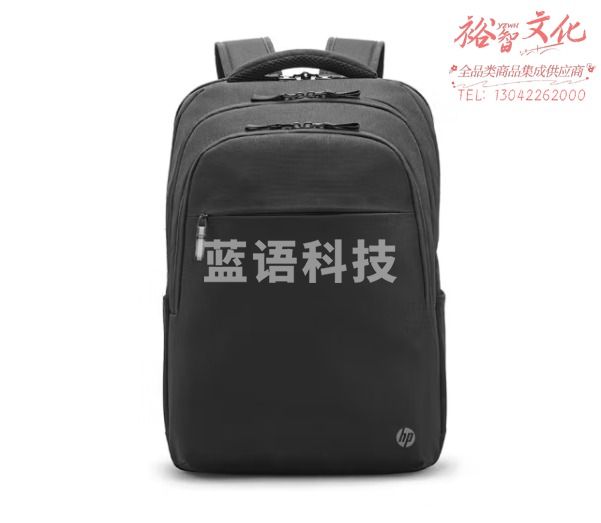 惠普(HP) 双肩包笔记本电脑包17.3英寸 战99笔记本电脑背包书包 双拉链加厚设计 简约商务 黑色
