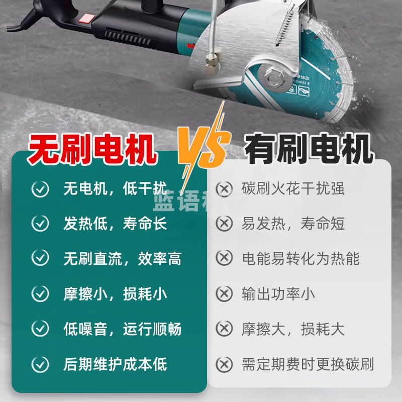 博大4700W无刷开槽机无尘线槽机水电安装一次成型墙壁混凝土切割机  BLC2-230 不含锯片