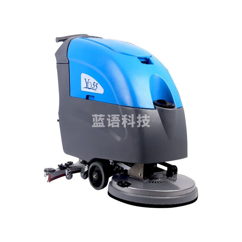 POHIR 博赫尔手推式工业洗地机 24V120A铅酸免维护多功能清洗工业擦地机PHR-55 清洁宽度56cm洗拖一体车