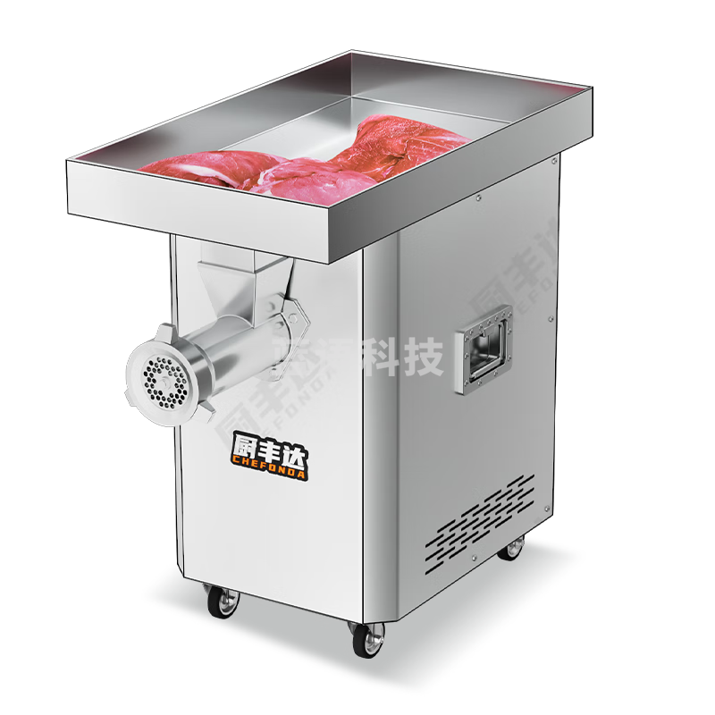 厨丰达 绞肉机切肉机商用多功能电动不锈钢全自动大功率强力碎肉馅灌香肠机 32型全刚款CFD-JR32G