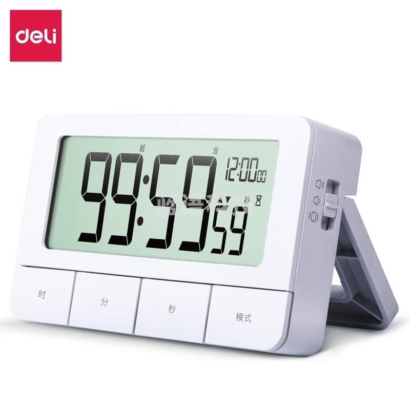 得力8841计时电子钟(白色)(只)M&C24288