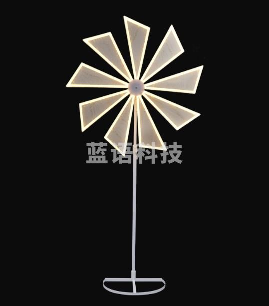 婚庆道具电动风车铁艺发光路引灯系列婚礼旋转摩天轮摆件装饰布置