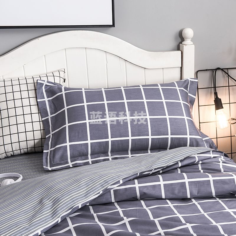 北极绒 全棉三件套 单人学生宿舍床单被套枕套 1.2米床 光影 150x200cm