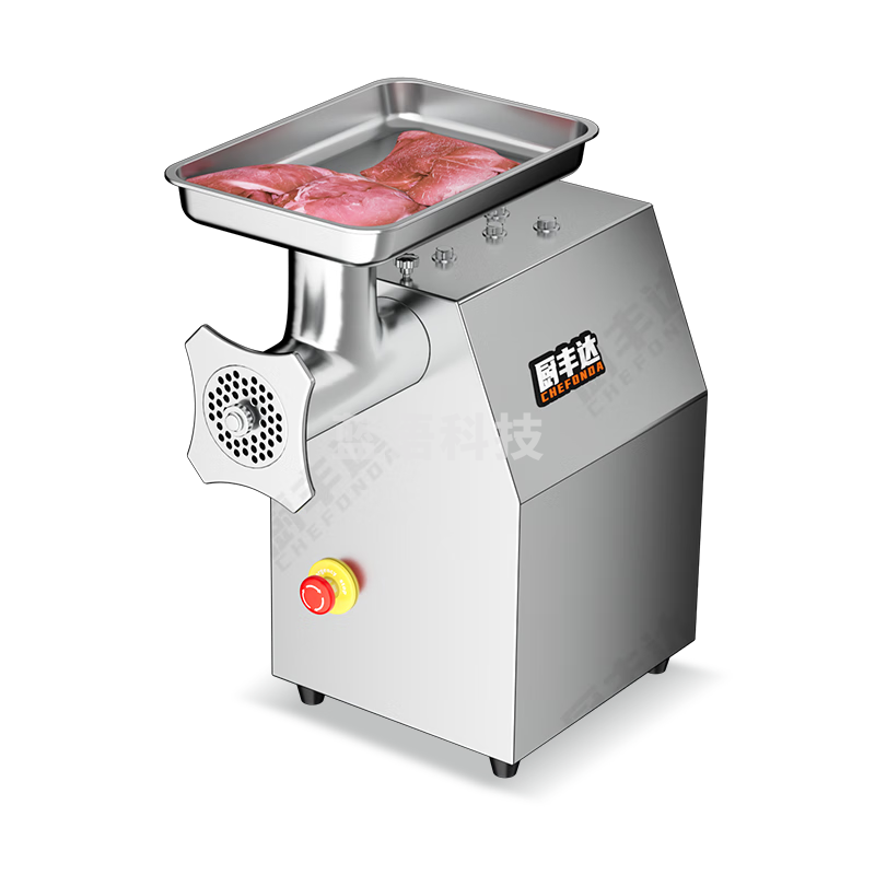 厨丰达 绞肉机切肉机商用多功能电动不锈钢全自动大功率强力碎肉馅灌香肠机 22型全刚款CFD-JR22G