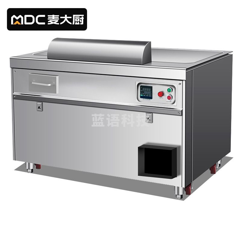 麦大厨MDC-ZZC16-TBS10DC连锁款电磁8kw380v 1米长方形铁板烧