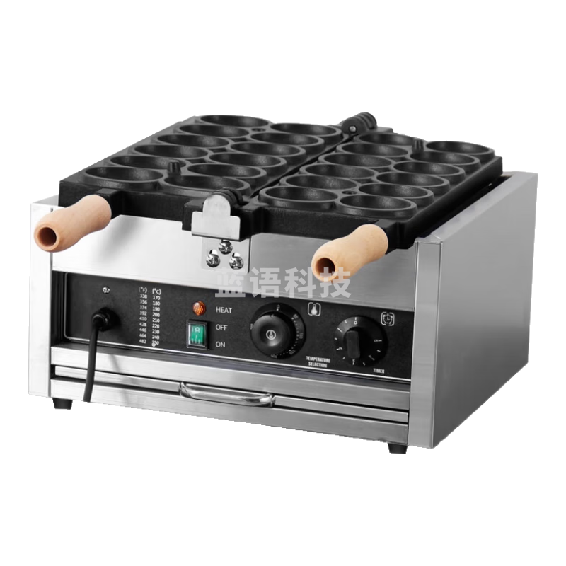 艾士奇（AISHIQI）笑脸鸡蛋仔机器商用 爆浆烤饼机不粘锅 网红小吃设备 电热12孔 烙印机