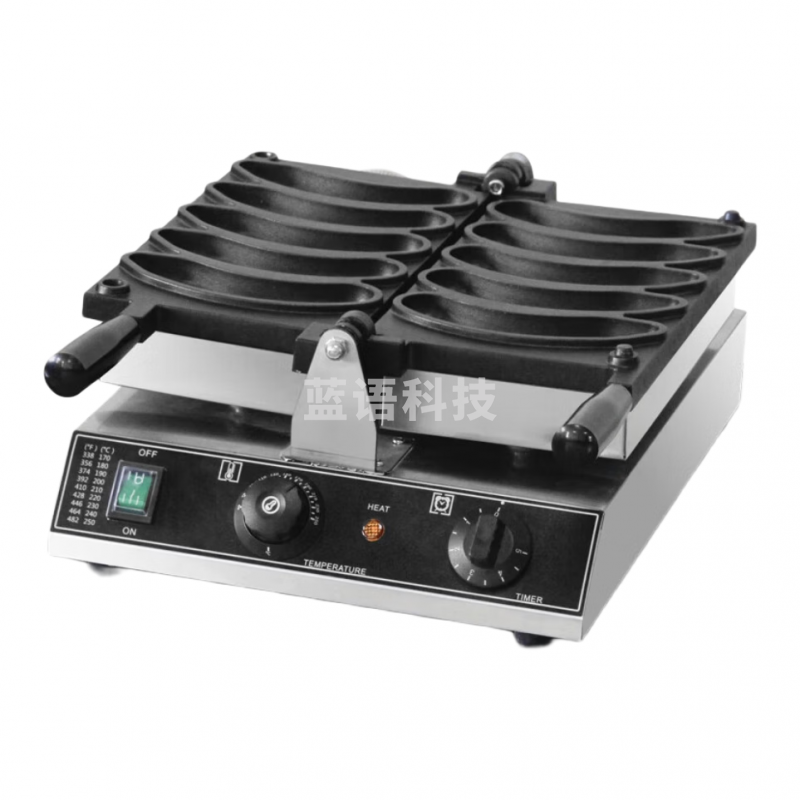 艾士奇（AISHIQI）香蕉烧机器商用电热 香蕉形状烤饼机 网红小吃设备 双面加热5孔