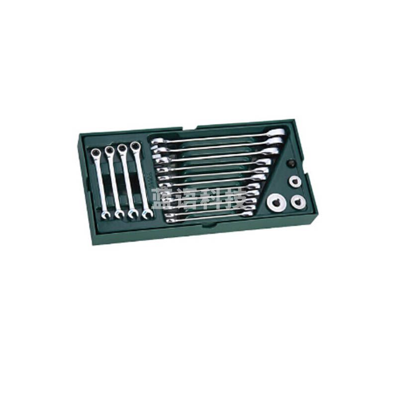 世达 09908 19件全抛光两用快扳（