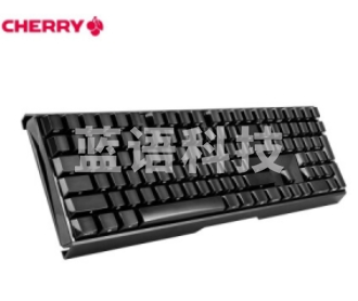 樱桃（Cherry）MX3.0S G80-3870LSAEU-2 机械键盘 有线键盘 无钢板侧刻 黑色 青轴
