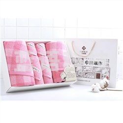 洁丽雅（Grace） 秀色-8 2浴巾2面巾2方巾 商务/巾耕细作礼盒+手提袋 颜色随机