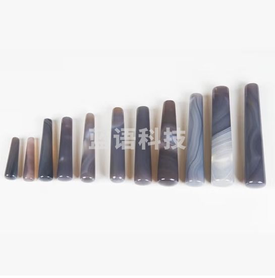 力辰科技（lichen）玛瑙研钵棒研磨棒研磨杵 8cm【适配80mm研钵】